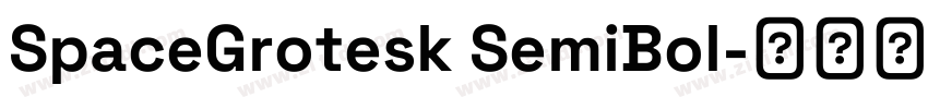 SpaceGrotesk SemiBol字体转换